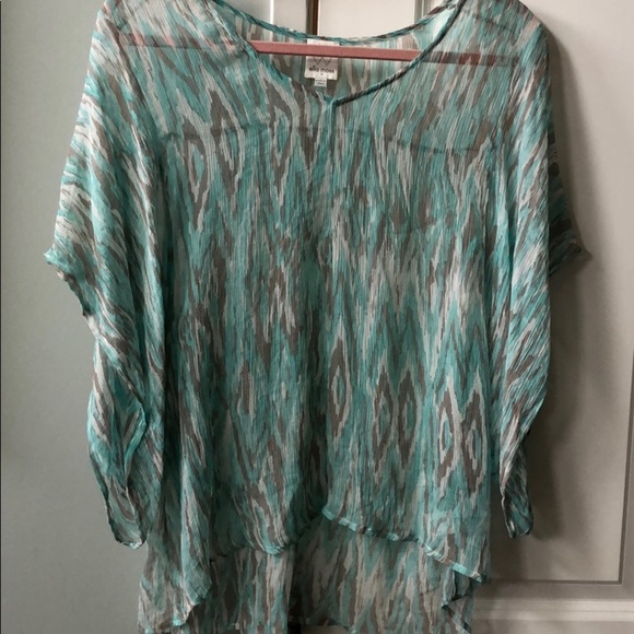 ELLA MOSS animal print  silk top - Picture 3 of 7